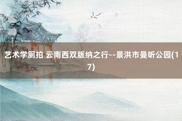 艺术学厕拍 云南西双版纳之行--景洪市曼听公园(17)